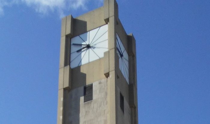 University Clock tower obelisk