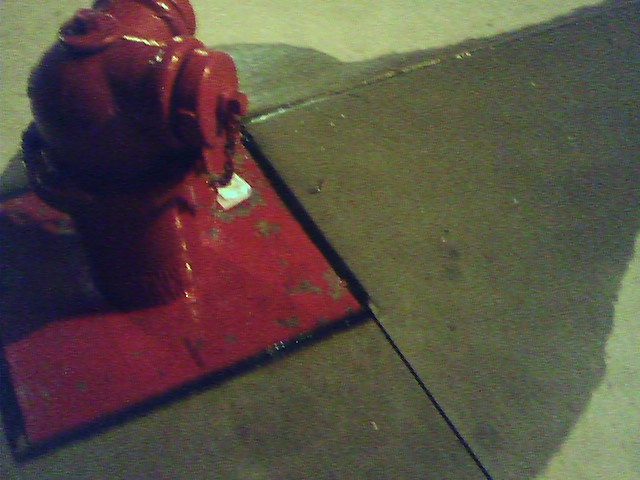 Photo of a leaky fire hydrant